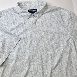 Mizzen+Main Men's Light Blue Microprint Button-Up Shirt